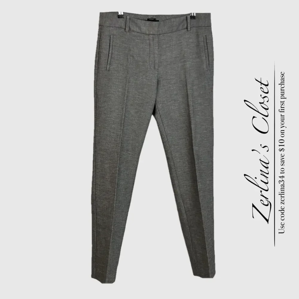 Talbots Newport Stretch Classic Trouser Unlined Gray 8